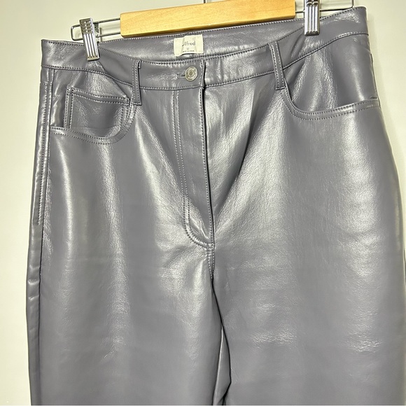 Wilfred Melina Faux Leather Pant - size 12 - peppercorn grey  - EUC - Picture 7 of 11